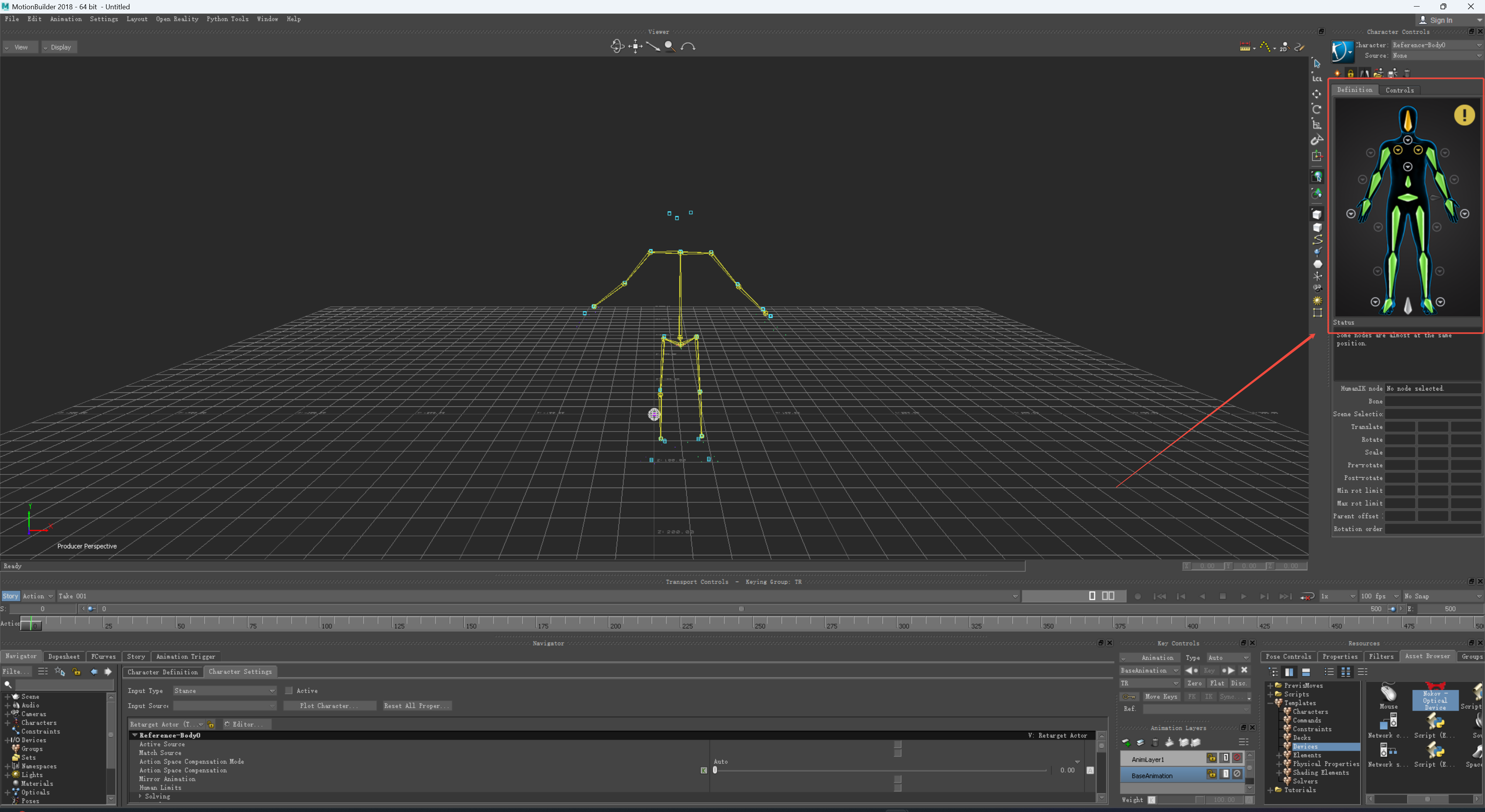 Biped automatically
